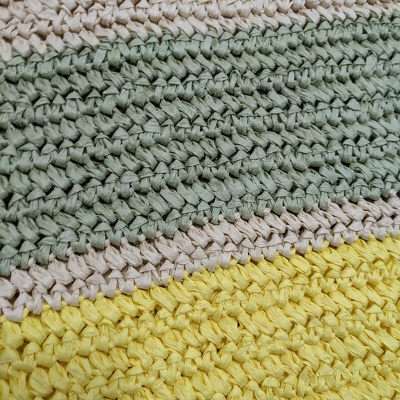 Universal Thread Beach Shoulder Bag 100% Paper Multi Color - Picture 8 of 12